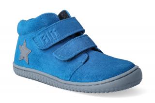 Barefoot členková obuv Filii - Chameleon fleece electric blue M Vnútorná dĺžka: 140, Vnútorná šírka: 61, Veľkosť: 21