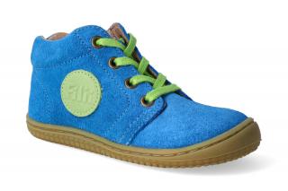 Barefoot členková obuv Filii - Gecko electric blue M Vnútorná dĺžka: 123, Vnútorná šírka: 57, Veľkosť: 19