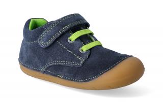 Barefoot členková obuv Lurchi - Farino suede navy Vnútorná dĺžka: 125, Vnútorná šírka: 55, Veľkosť: 20