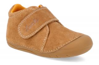 Barefoot členková obuv Lurchi - Fidy Suede Tan Vnútorná dĺžka: 125, Vnútorná šírka: 55, Veľkosť: 20