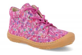 Barefoot členková obuv Ricosta - Pepino Dots Pop M pink Vnútorná dĺžka: 132, Vnútorná šírka: 57, Veľkosť: 20