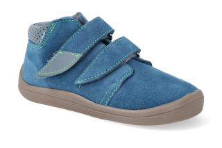 Barefoot členková obuv s membránou Beda - Mateo užšie modrá Vnútorná dĺžka: 224, Vnútorná šírka: 85, Veľkosť: 35