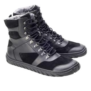 Barefoot členková obuv Zaqq - Explorer Black Waterproof black Vnútorná dĺžka: 236, Vnútorná šírka: 87, Veľkosť: 37