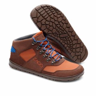 Barefoot členková obuv Zaqq - Hiqe mid Terracotta Vnútorná dĺžka: 255, Vnútorná šírka: 94, Veľkosť: 40