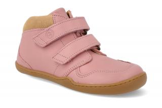 Barefoot členkové topánky Blifestyle - Raccoon bio velcro rose pink Vnútorná dĺžka: 190, Vnútorná šírka: 70, Veľkosť: 28