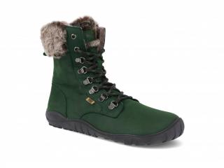 Barefoot dámske zimné topánky Koel - Levi Tex Lambswool Green zelená Vnútorná dĺžka: 240, Vnútorná šírka: 90, Veľkosť: 37