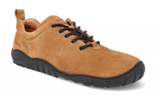Barefoot outdoorová obuv KOEL4kids - Lori Suede Cognac hnedé Vnútorná dĺžka: 268, Vnútorná šírka: 95, Veľkosť: 41