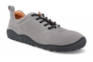 Barefoot outdoorová obuv KOEL4kids - Lori Suede Grey šedé Vnútorná dĺžka: 240, Vnútorná šírka: 86, Veľkosť: 37
