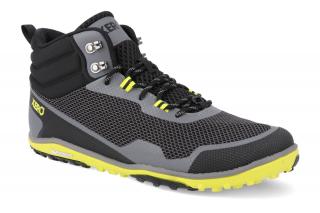 Barefoot outdoorová obuv s membránou Xero shoes - Scrambler Mid Steel Gray/Sulphur M vegan šedé Vnútorná dĺžka: 295, Vnútorná šírka: 104, Veľkosť: 45