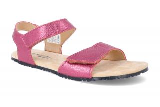 Barefoot sandále Protetika - Belita fuxia metalická Vnútorná dĺžka: 245, Vnútorná šírka: 95, Veľkosť: 38