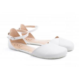 Barefoot sandále Shapen - Poppy II White N biele Vnútorná dĺžka: 275, Vnútorná šírka: 96, Veľkosť: 41