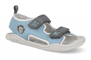 Barefoot sandálky Affenzahn - Sandal Vegan Airy-Seal modré Vnútorná dĺžka: 197, Vnútorná šírka: 71, Veľkosť: 30