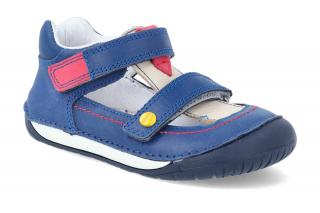 Barefoot sandálky D.D.step H070-761 Royal blue modré Vnútorná dĺžka: 138, Vnútorná šírka: 60, Veľkosť: 21