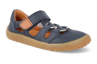 Barefoot sandálky Froddo - BF Elastic Sandal Dark blue modré Vnútorná dĺžka: 208, Vnútorná šírka: 75, Veľkosť: 31