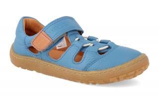 Barefoot sandálky Froddo - BF Elastic Sandal Jeans modré Vnútorná dĺžka: 158, Vnútorná šírka: 66, Veľkosť: 24