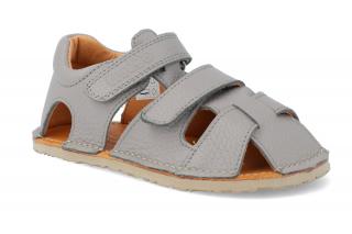 Barefoot sandálky Froddo - Flexy Avi Grey šedé Vnútorná dĺžka: 128, Vnútorná šírka: 61, Veľkosť: 21