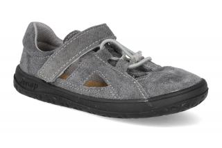 Barefoot sandálky Jonap - B9S šedá slim Vnútorná dĺžka: 165, Vnútorná šírka: 68, Veľkosť: 25