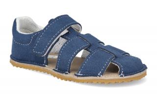 Barefoot sandálky Jonap - Zula tmavomodré Vnútorná dĺžka: 140, Vnútorná šírka: 62, Veľkosť: 22