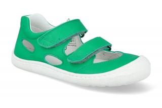 Barefoot sandálky KOEL4kids - Dalila Suede Light green zelené Vnútorná dĺžka: 186, Vnútorná šírka: 70, Veľkosť: 28