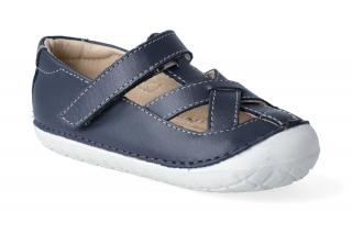 Barefoot sandálky Oldsoles - Pave Thread navy white sole Vnútorná dĺžka: 120, Vnútorná šírka: 60, Veľkosť: 20