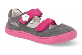 Barefoot sandálky Protetika - Tery Fuxia šedé Vnútorná dĺžka: 141, Vnútorná šírka: 62, Veľkosť: 22