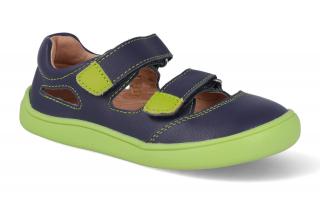 Barefoot sandálky Protetika - Tery Navy modré Vnútorná dĺžka: 136, Vnútorná šírka: 60, Veľkosť: 21