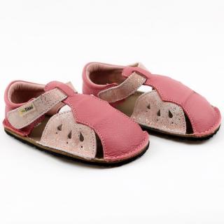 Barefoot sandálky Tikki shoes - Mariposa Lollipop ružové Vnútorná dĺžka: 185, Vnútorná šírka: 75, Veľkosť: 30