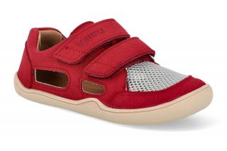 Barefoot sandály Blifestyle - Waran micropel feuerrot vegan červené Vnútorná dĺžka: 165, Vnútorná šírka: 64, Veľkosť: 25