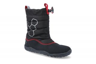 Barefoot snehule Vivobarefoot - Lumi Juniors Obsidian Black Vegan čierne Vnútorná dĺžka: 220, Vnútorná šírka: 83, Veľkosť: 34