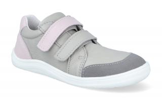 Barefoot tenisky Baby Bare - Febo Go Grey/Pink Vnútorná dĺžka: 180, Vnútorná šírka: 72, Veľkosť: 27