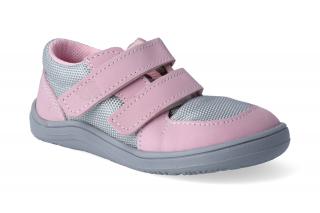 Barefoot tenisky Baby Bare - Febo Sneakers grey/pink Vnútorná dĺžka: 158, Vnútorná šírka: 68, Veľkosť: 24