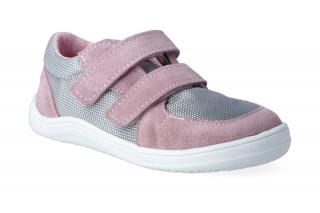 Barefoot tenisky Baby Bare - Febo Sneakers grey/pink Vnútorná dĺžka: 195, Vnútorná šírka: 76, Veľkosť: 30