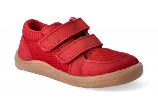 Barefoot tenisky Baby Bare - Febo Sneakers Red/resina Vnútorná dĺžka: 142, Vnútorná šírka: 64, Veľkosť: 22