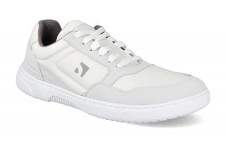 Barefoot tenisky Barebarics - Axiom White/Light Grey biele Vnútorná dĺžka: 239, Vnútorná šírka: 90, Veľkosť: 37