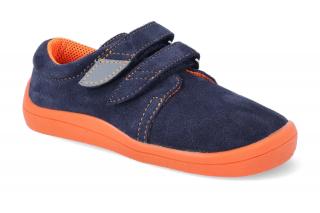 Barefoot tenisky Beda - Blue Mandarine modré Vnútorná dĺžka: 130, Vnútorná šírka: 64, Veľkosť: 21