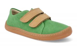 Barefoot tenisky Froddo -  BF Vegan Velcro Green zelené Vnútorná dĺžka: 195, Vnútorná šírka: 73, Veľkosť: 29
