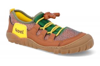 Barefoot tenisky KOEL - Mason Mesh Cognac vegan hnedé Vnútorná dĺžka: 204, Vnútorná šírka: 77, Veľkosť: 31