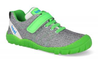 Barefoot tenisky KOEL - Maxim Mesh Lime vegan grey Vnútorná dĺžka: 185, Vnútorná šírka: 74, Veľkosť: 28