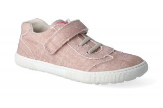 Barefoot tenisky KOEL4kids - Bernardo canvas pink Vnútorná dĺžka: 183, Vnútorná šírka: 74, Veľkosť: 28