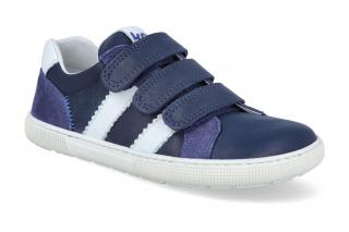 Barefoot tenisky KOEL4kids - Deran Nappa Blue modré Vnútorná dĺžka: 214, Vnútorná šírka: 78, Veľkosť: 33