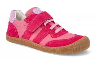 Barefoot tenisky KOEL4kids - Dylan Suede Fuchsia ružové Vnútorná dĺžka: 145, Vnútorná šírka: 65, Veľkosť: 22