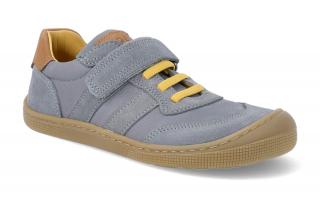 Barefoot tenisky KOEL4kids - Dylan Suede Grey šedé Vnútorná dĺžka: 145, Vnútorná šírka: 65, Veľkosť: 22