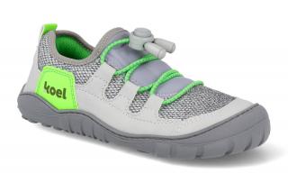 Barefoot tenisky KOEL4kids - Mason Mesh Grey vegan šedé Vnútorná dĺžka: 271, Vnútorná šírka: 96, Veľkosť: 41