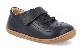 Barefoot tenisky Little Blue Lamb - Brogue black čierne Vnútorná dĺžka: 129, Vnútorná šírka: 62, Veľkosť: 20