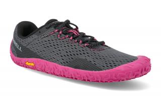 Barefoot tenisky Merrell - Vapor Glove 6 granite/Fuchsia W vegan šedé Vnútorná dĺžka: 240, Vnútorná šírka: 81, Veľkosť: 37/38