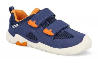 Barefoot tenisky Superfit - Trace Blue/Orange vegan modré Vnútorná dĺžka: 163, Vnútorná šírka: 64, Veľkosť: 25