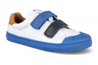 Barefoot tenisky Tip Toey Joey - Ramp Play White/Blue Tang/Navy modré Vnútorná dĺžka: 160, Vnútorná šírka: 65, Veľkosť: 25