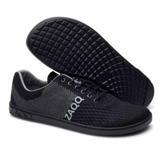 Barefoot tenisky ZAQQ - Qnit Black Vnútorná dĺžka: 260, Vnútorná šírka: 95, Veľkosť: 40