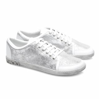 Barefoot tenisky ZAQQ - TIQQ Silver White Vnútorná dĺžka: 250, Vnútorná šírka: 92, Veľkosť: 39