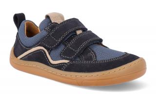 Barefoot textilné tenisky Froddo - BF D-Velcro Dark blue modré Vnútorná dĺžka: 188, Vnútorná šírka: 74, Veľkosť: 29